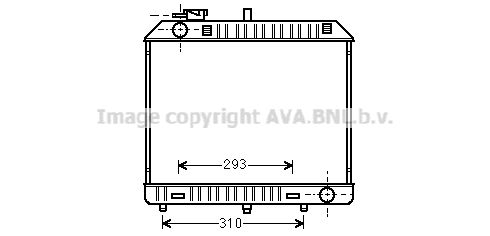 AVA QUALITY COOLING Радиатор, охлаждение двигателя MS2127